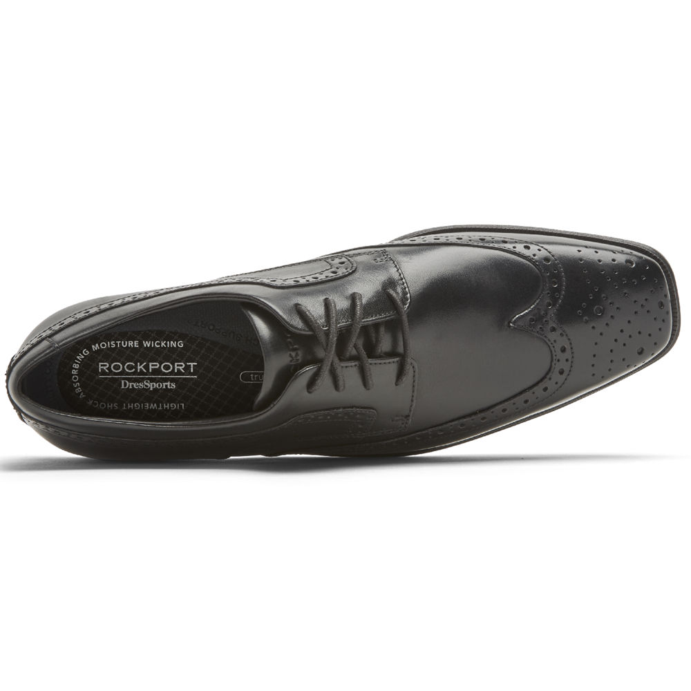 Rockport Mens Dres Sports Business 2 Wingtip - Dress Shoes Black - TFB785263